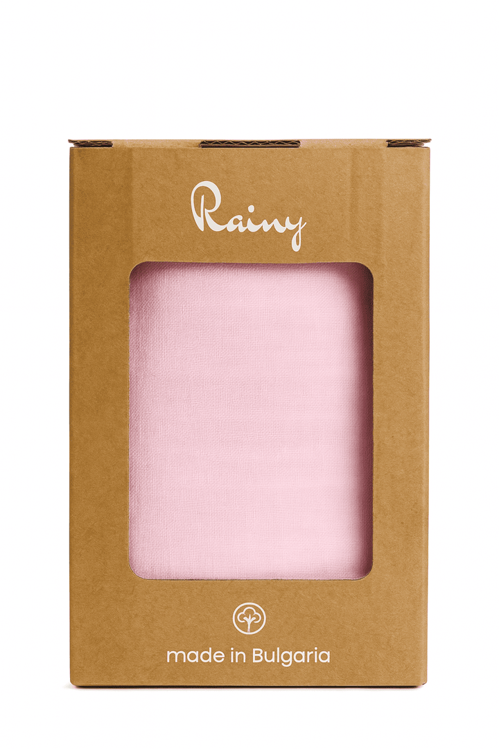 Rainy βρεφική μουσελίνα κουβέρτα για καρότσι 50/100 ροζ