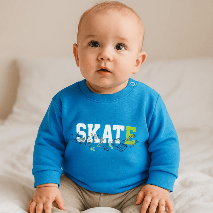 Rainy Βρεφική μπλούζα με μακριά μανίκια Skate 62-92 εκ. ουρανί