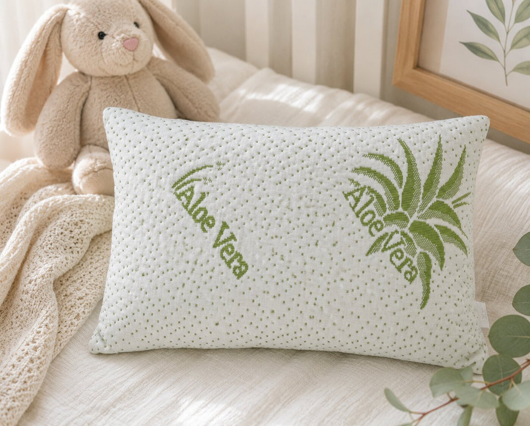 Rainy бебешка възглавничка Aloe, 40х60 см., дишаща материя, с цип