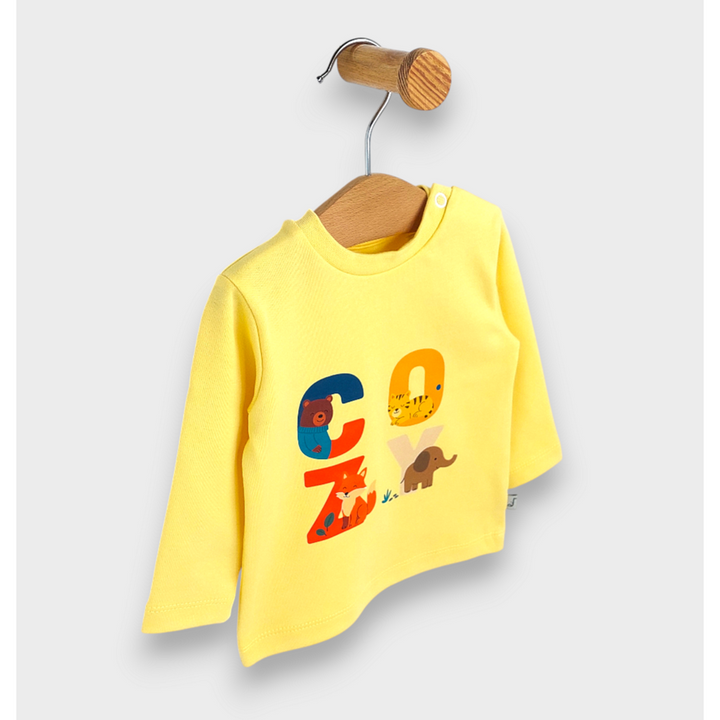 Rainy Бебешка блуза с дълъг ръкав Cozy 62-92 см. жълт