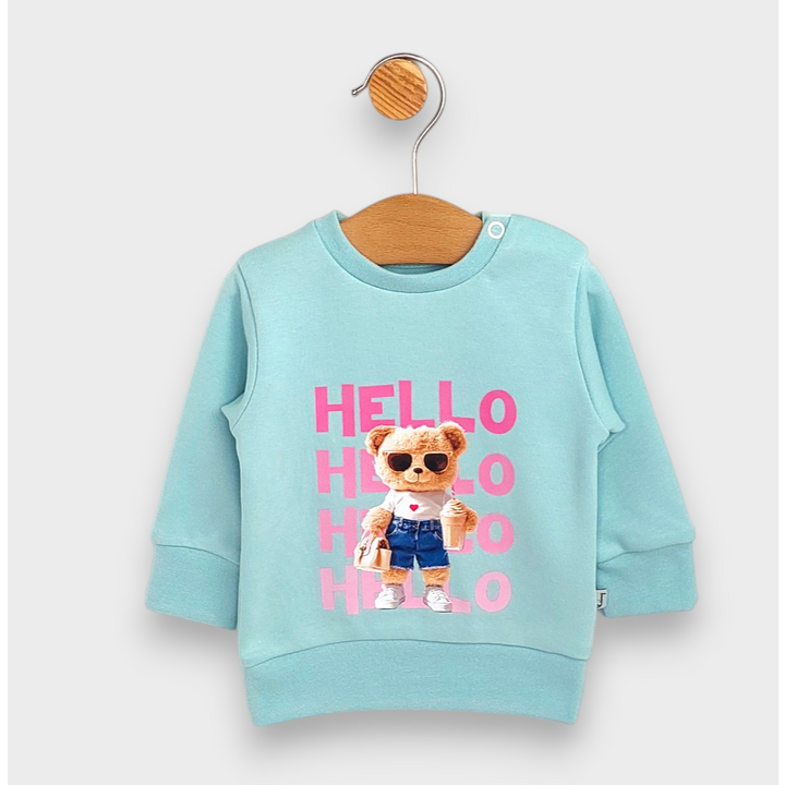 Rainy Бебешка блуза с дълъг ръкав Hello Hello 62-92 см. аква
