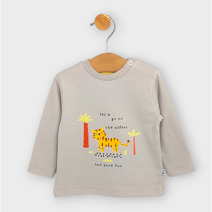 Rainy Βρεφική μπλούζα με μακρύ μανίκι Safari 62-92 εκ. ζεστό κακάο