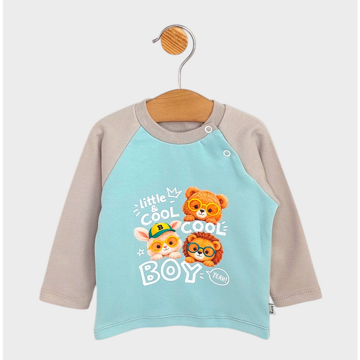 Rainy Бебешка блуза с дълъг реглан ръкав Cool Boy 62-92 см.