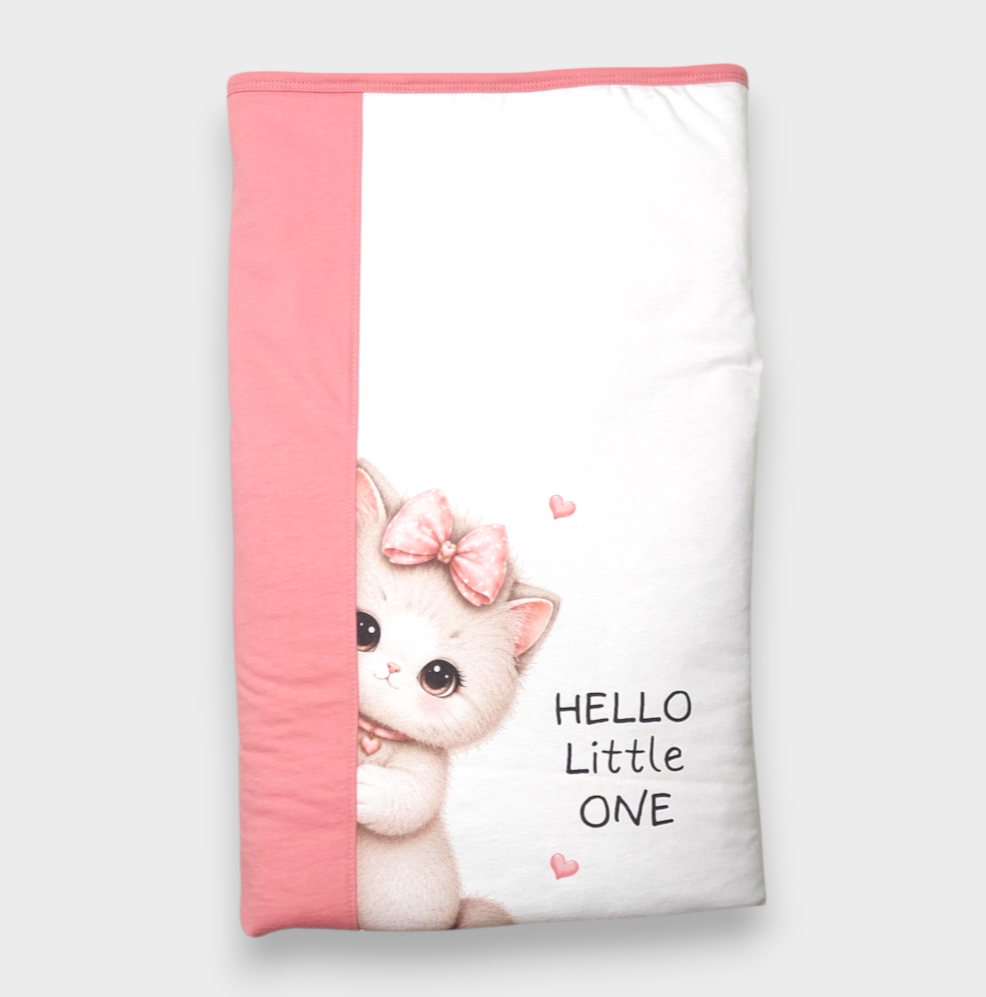 Rainy Бебешка пелена 85х85 см. Hello little one пудра