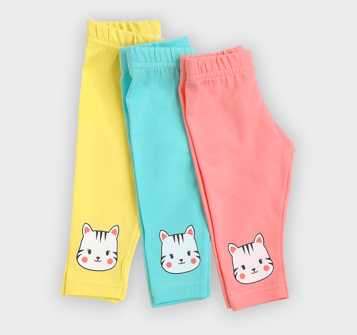 Rainy Бебешки дълъг клин Cute Cat 62-86 см. жълт