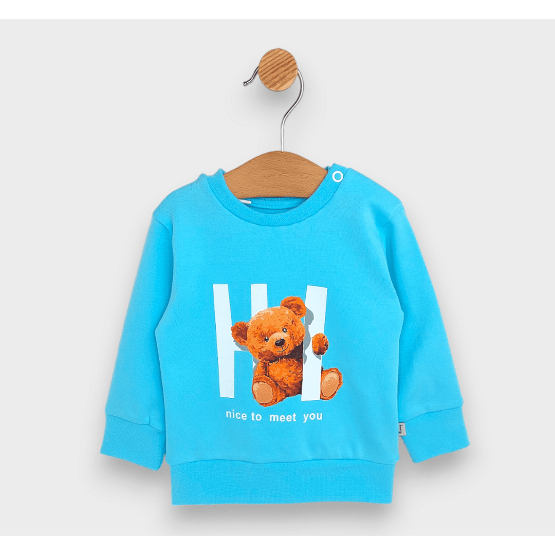 Rainy Βρεφικό σετ 2 τεμαχίων Hi Bear 62-92 εκ. τιρκουάζ