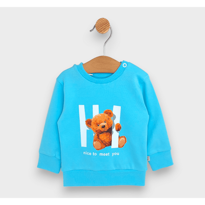 Rainy Βρεφικό σετ 2 τεμαχίων Hi Bear 62-92 εκ. τιρκουάζ