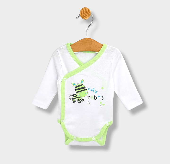 Rainy Βρεφικό σετ 4 τεμαχίων Baby Zebra 56-62 εκ. πράσινο