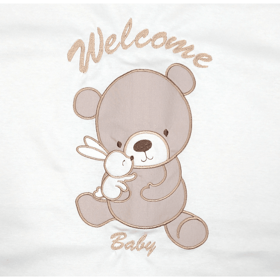 Rainy Βρεφικό σετ εξόδου από το μαιευτήριο 7 τεμ. Welcome Baby Bear and Rabbit
