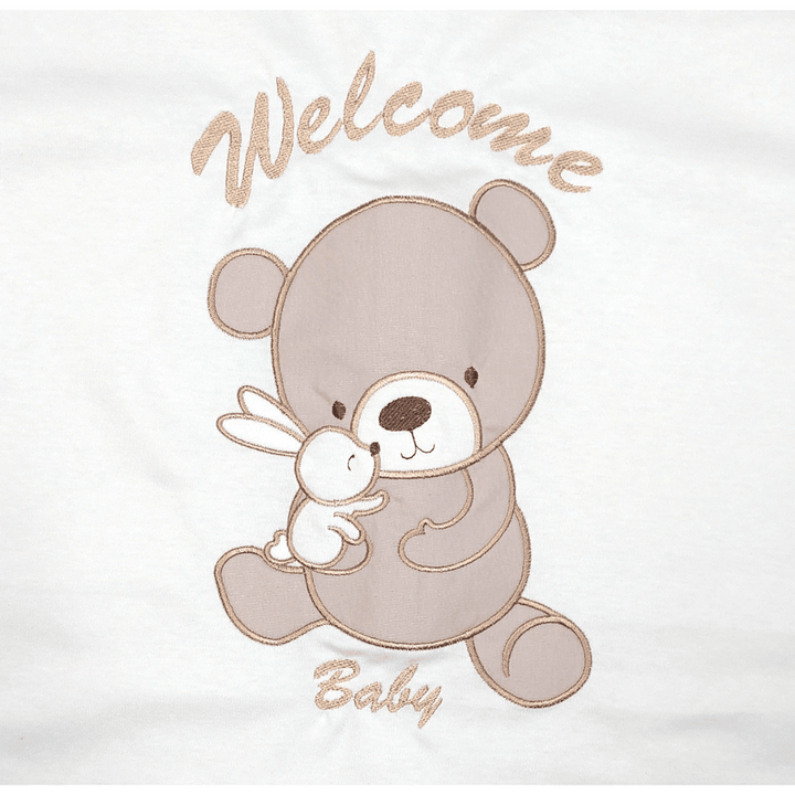 Rainy Βρεφικό σετ εξόδου από το μαιευτήριο 7 τεμ. Welcome Baby Bear and Rabbit