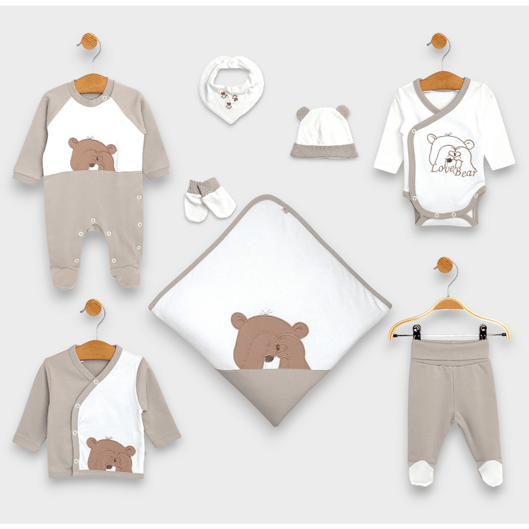 Rainy Бебешки комплект за изписване 8ч. Love Bear