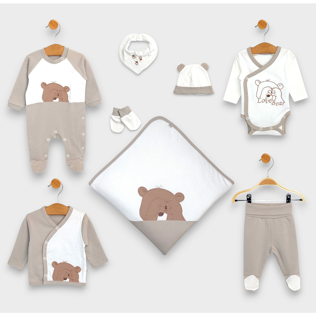 Rainy Бебешки комплект за изписване 8ч. Love Bear