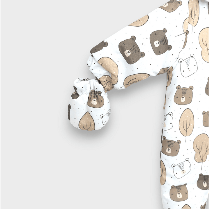 Rainy Βρεφικός υπνόσακος Bears and trees 56 - 86 εκ. λευκός