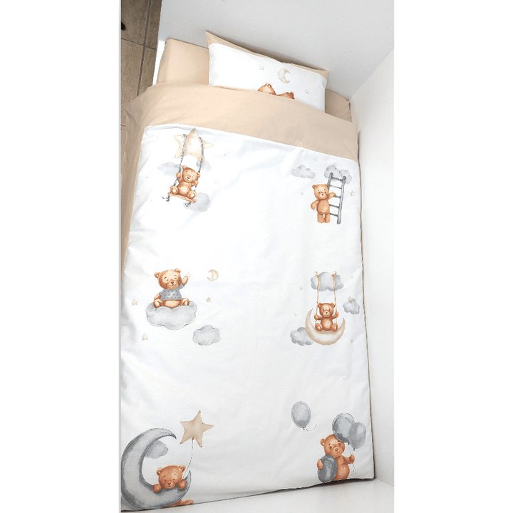 Rainy Βρεφικό σετ ύπνου 3 τεμαχίων Baby Bear One size μπεζ