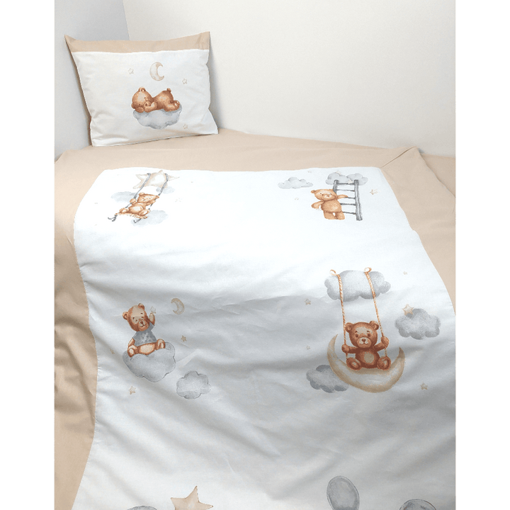 Rainy Βρεφικό σετ ύπνου 3 τεμαχίων Baby Bear One size μπεζ
