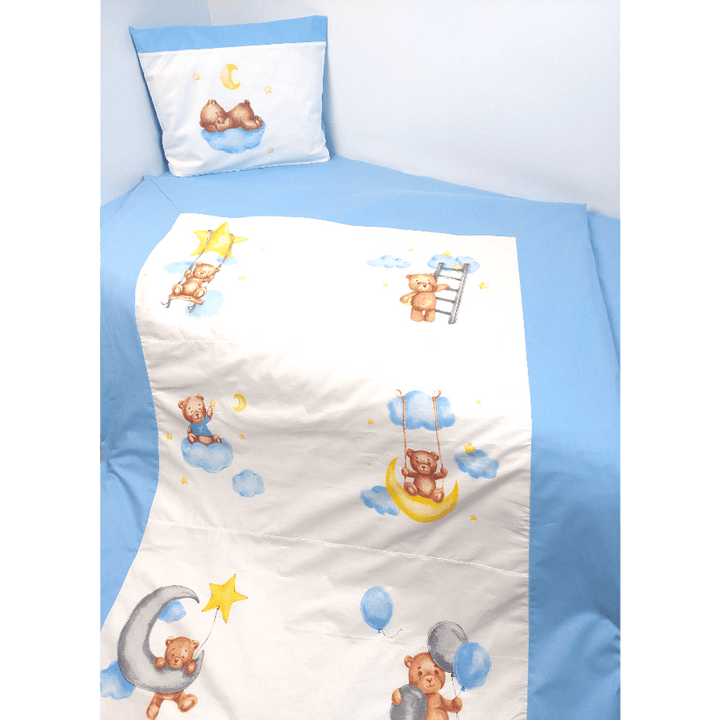 Rainy Βρεφικό σετ ύπνου 3 τεμαχίων Baby Bear One size μπλε