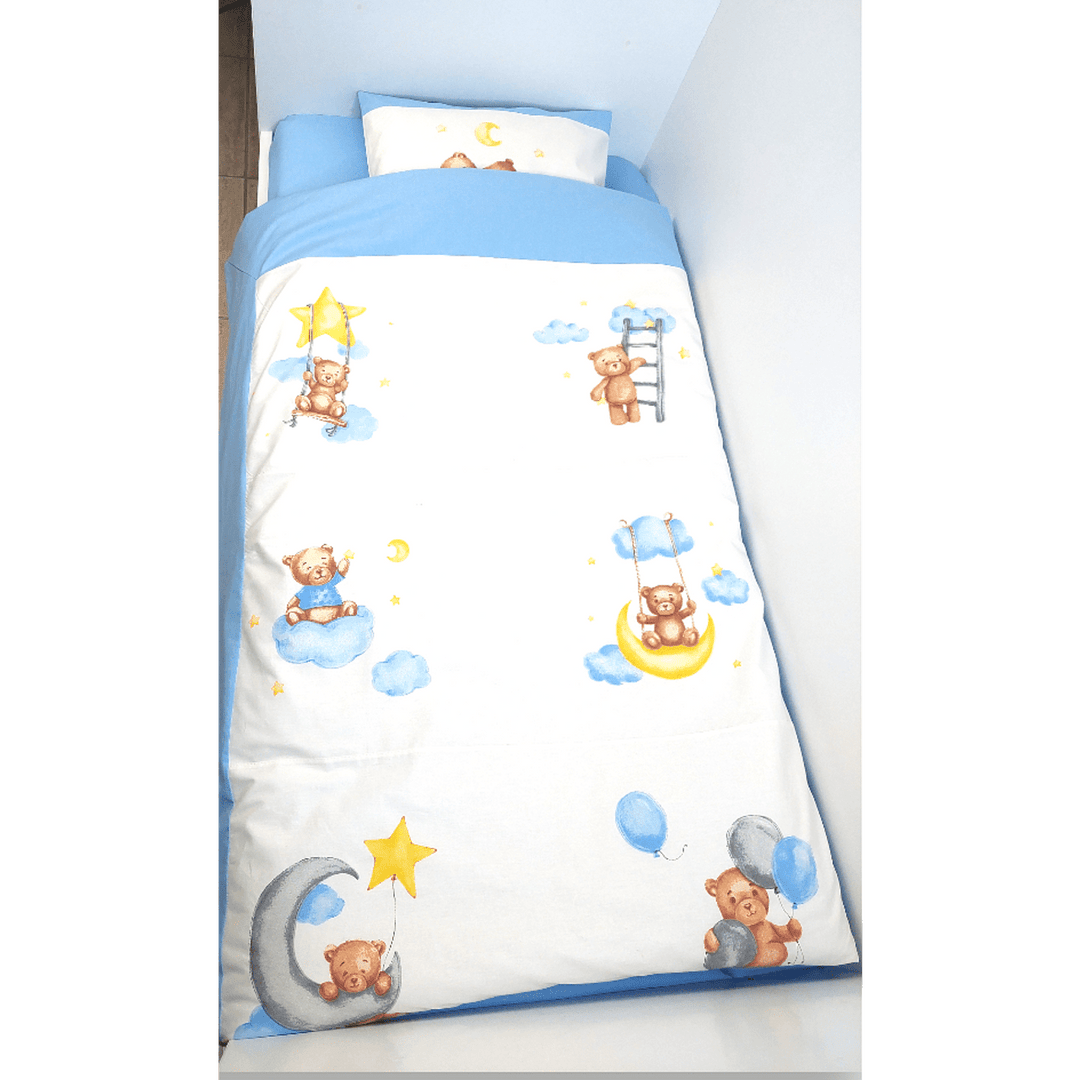 Rainy Βρεφικό σετ ύπνου 3 τεμαχίων Baby Bear One size μπλε