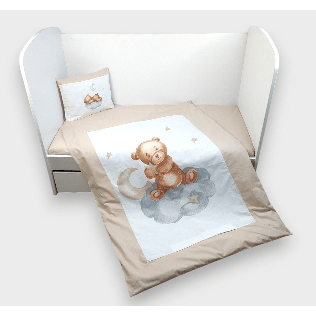 Rainy Βρεφικό σετ ύπνου 5 τεμαχίων Baby Bear One size μπεζ