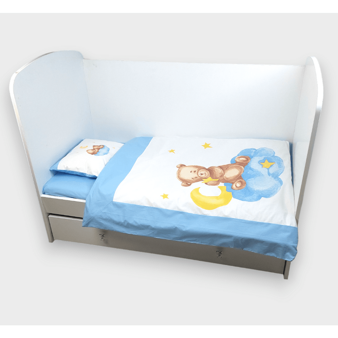 Rainy Βρεφικό σετ ύπνου 5 τεμαχίων Baby Bear One size μπλε