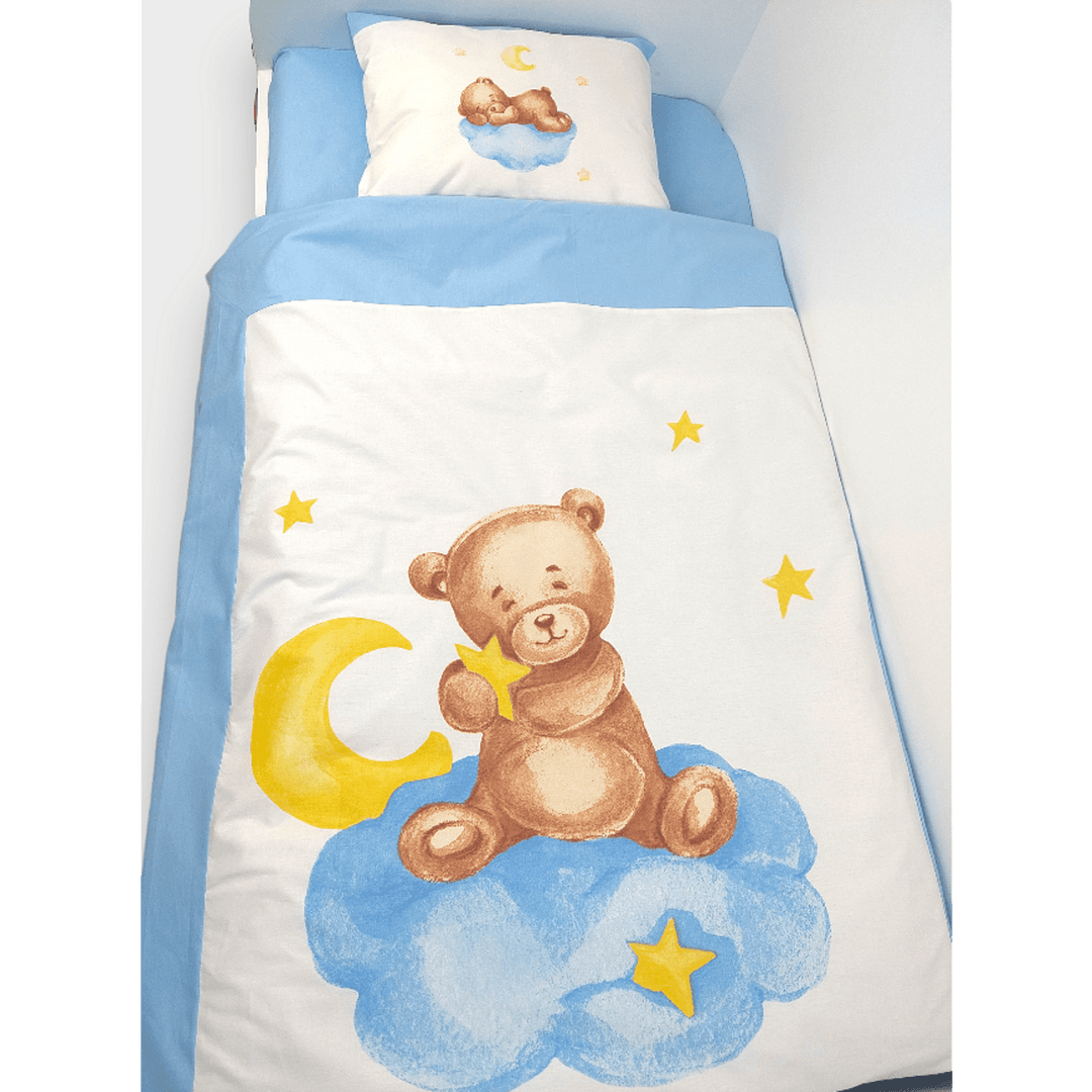 Rainy Βρεφικό σετ ύπνου 5 τεμαχίων Baby Bear One size μπλε