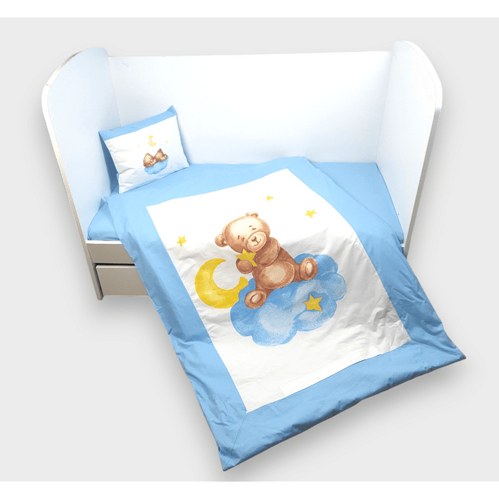 Rainy Βρεφικό σετ ύπνου 5 τεμαχίων Baby Bear One size μπλε