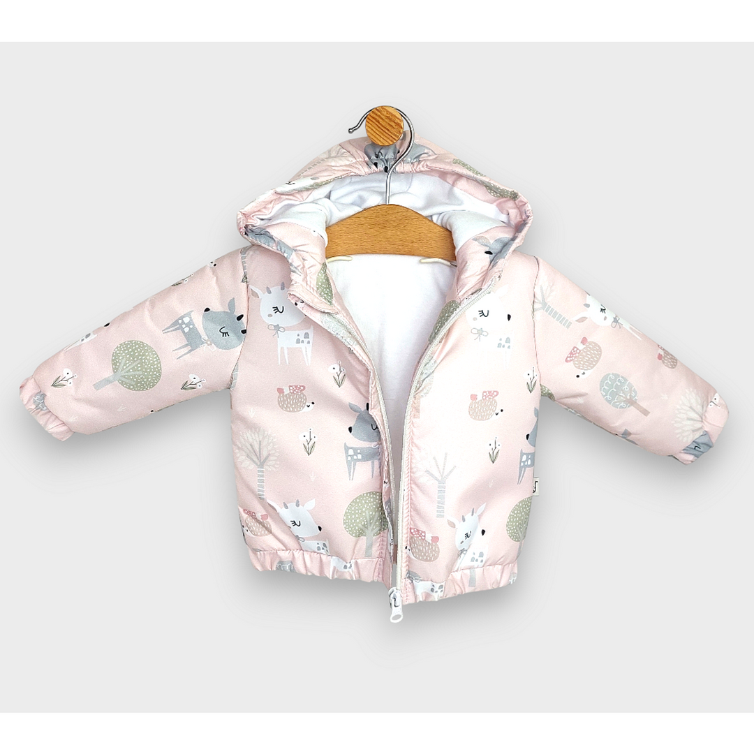 Rainy Бебешко Ватирано яке 62 - 92 см. Pink deer
