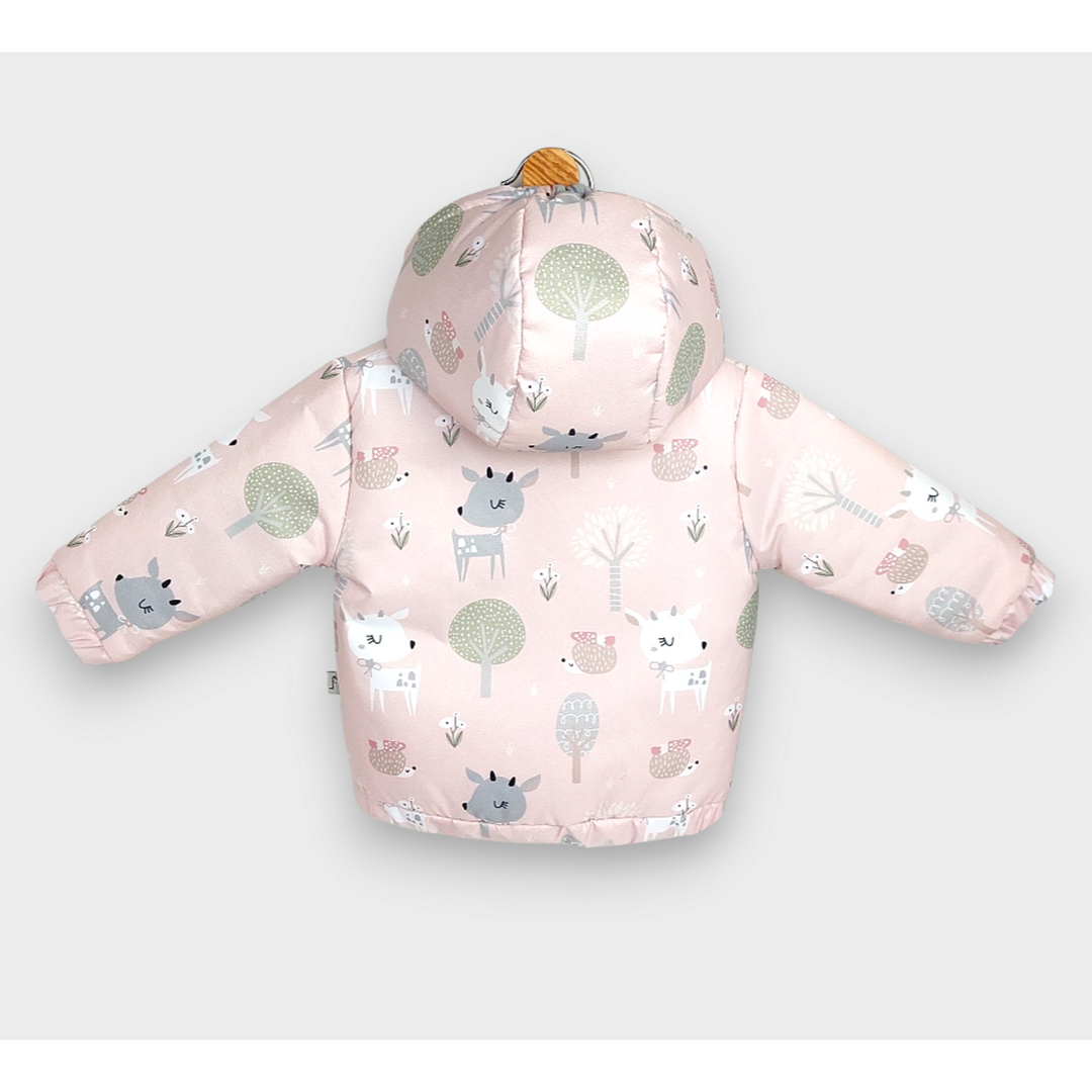 Rainy Бебешко Ватирано яке 62 - 92 см. Pink deer