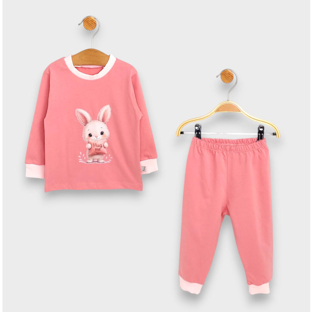 Rainy Παιδική πιτζάμα με μακριά μανίκια Hug me Rabbit 74-110 εκ.