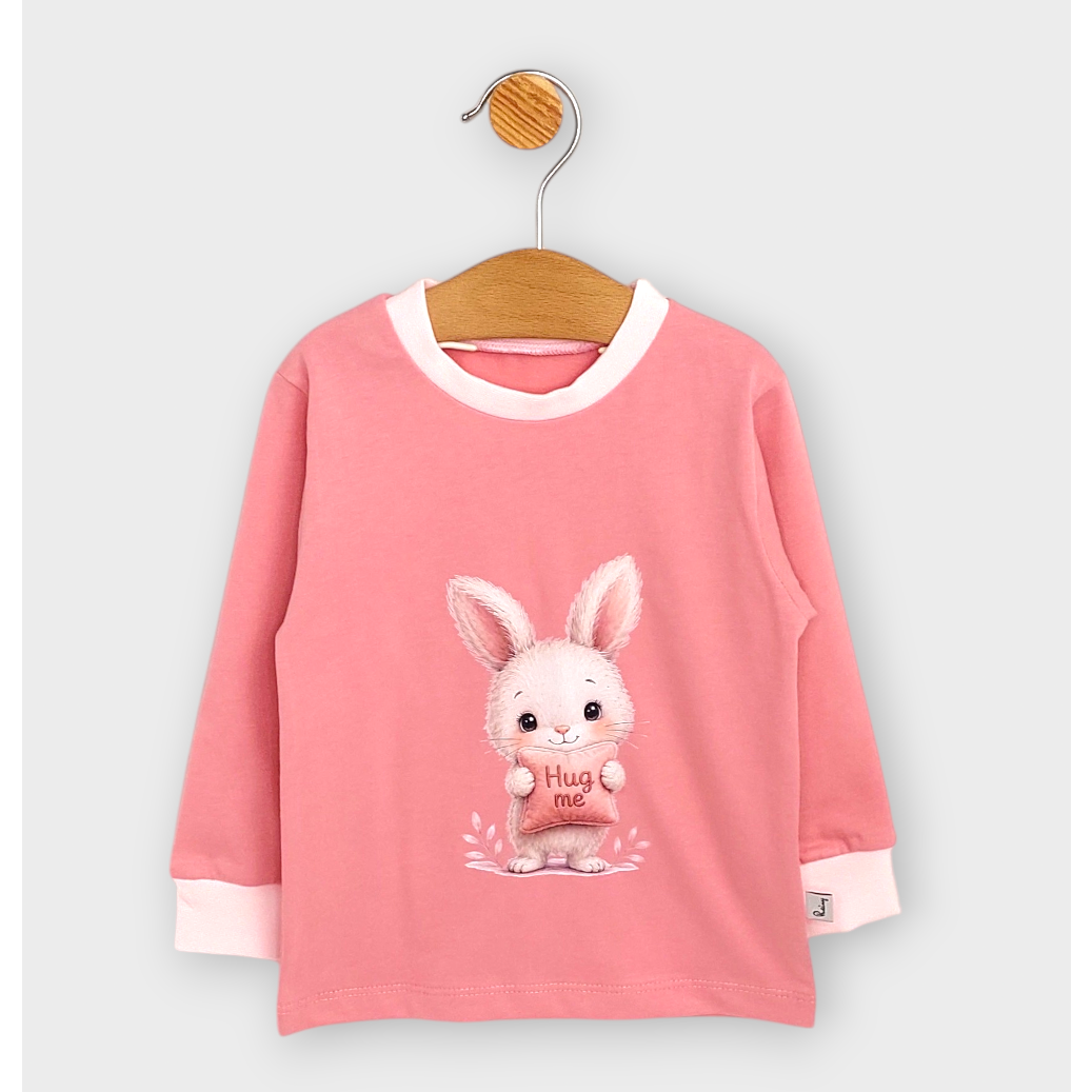 Rainy Παιδική πιτζάμα με μακριά μανίκια Hug me Rabbit 74-110 εκ.