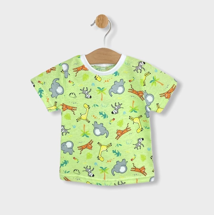 Rainy παιδική πιτζάμα με κοντό μανίκι Print green