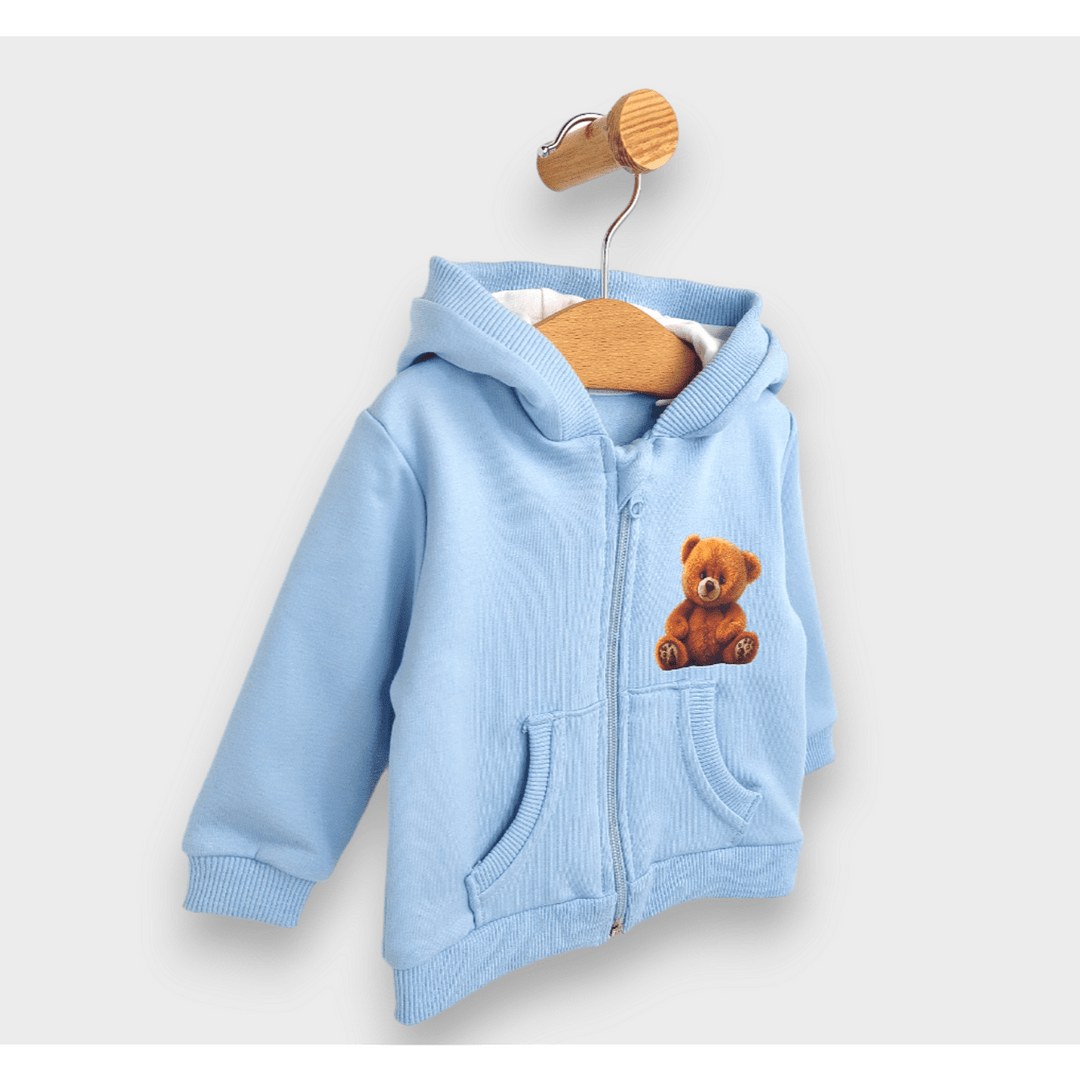 Rainy Παιδικό φούτερ Cute Bear 62-92 εκ. μπλε