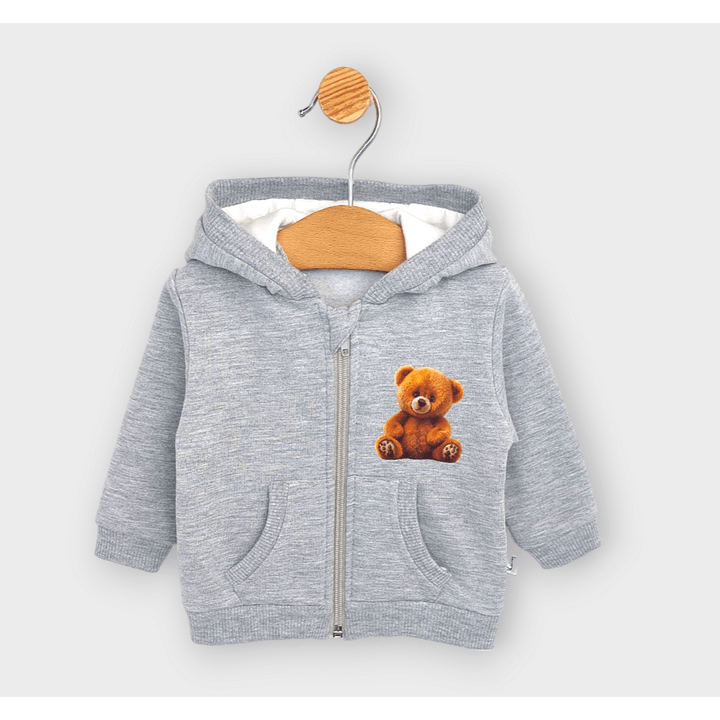 Rainy Παιδικό φούτερ Cute Bear 62-92 εκ. γκρι