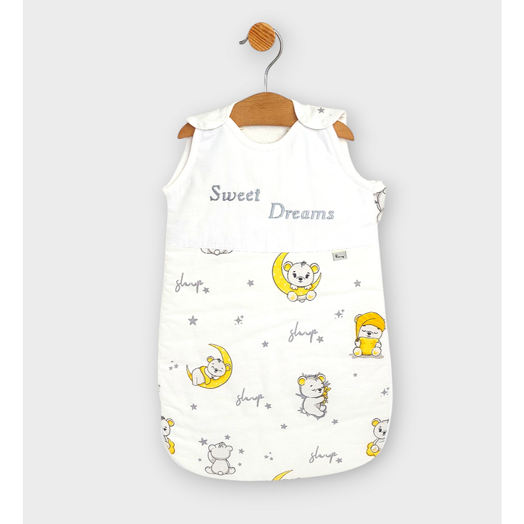Rainy Παιδικός υπνόσακος Sweet Dreams Αρκουδάκι σε κίτρινο φεγγάρι