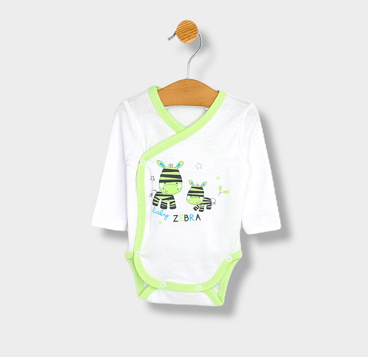 Rainy Σετ 3 κορμάκια Baby Zebra πράσινο 56-74 εκ.
