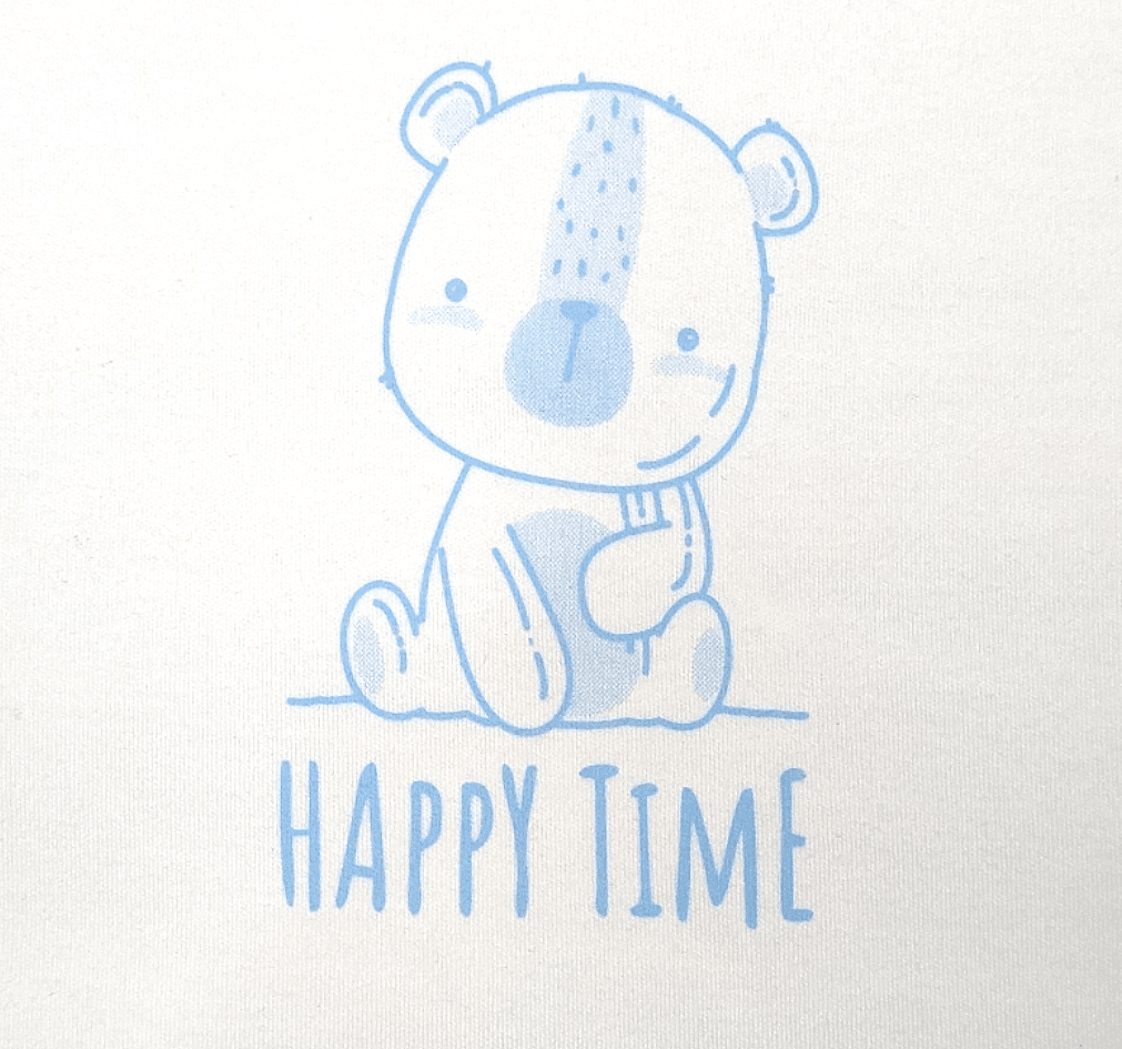 Rainy Βρεφική καπιτονέ κουβερτούλα αγκαλιάς Happy Time 85×85 εκ.