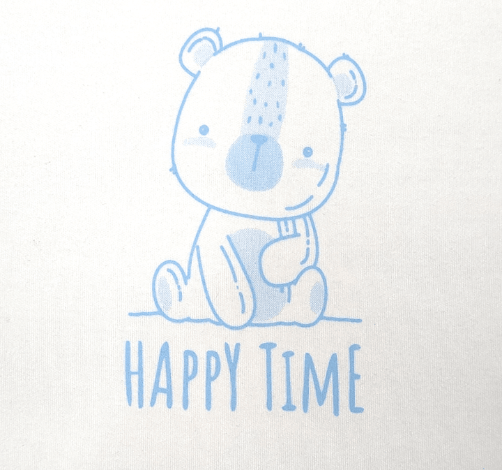 Rainy Βρεφική καπιτονέ κουβερτούλα αγκαλιάς Happy Time 85×85 εκ.