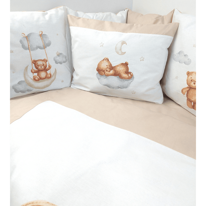 Rainy Обиколник за бебешка кошара Baby Bear One size бежов