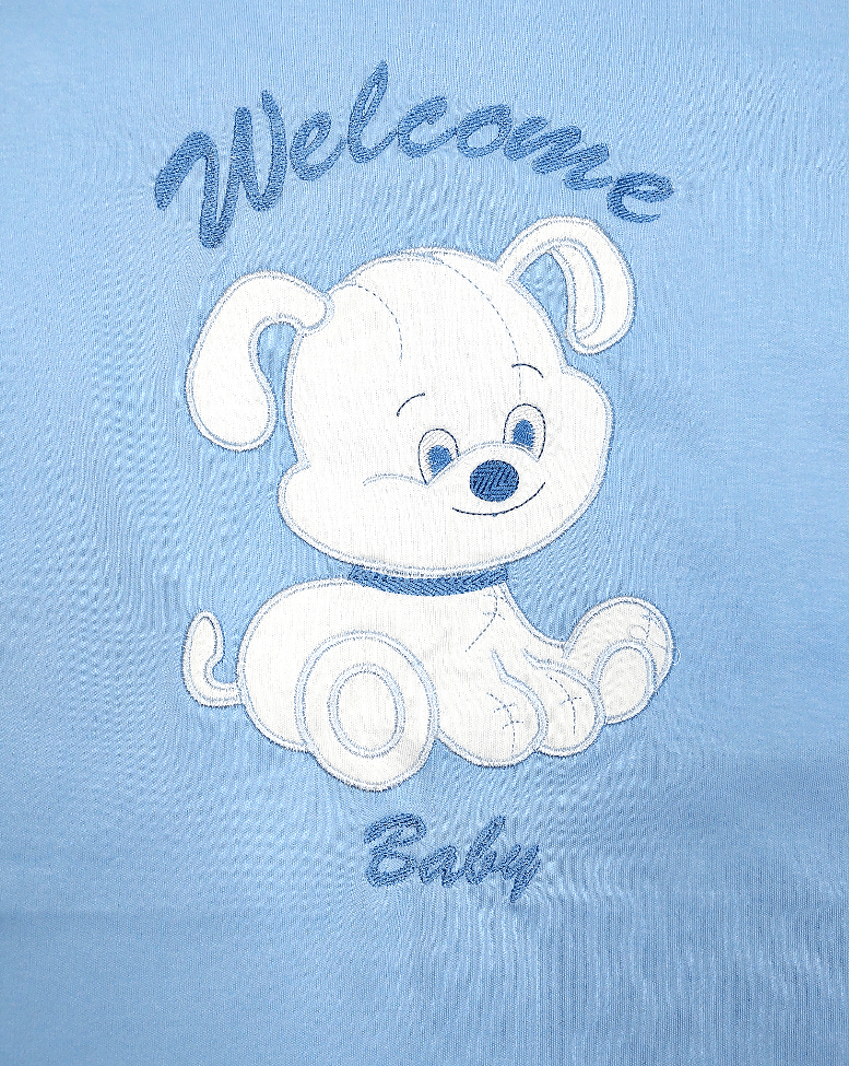 Rainy Σετ εξόδου από το μαιευτήριο 7 τεμαχίων Welcome Baby Dog